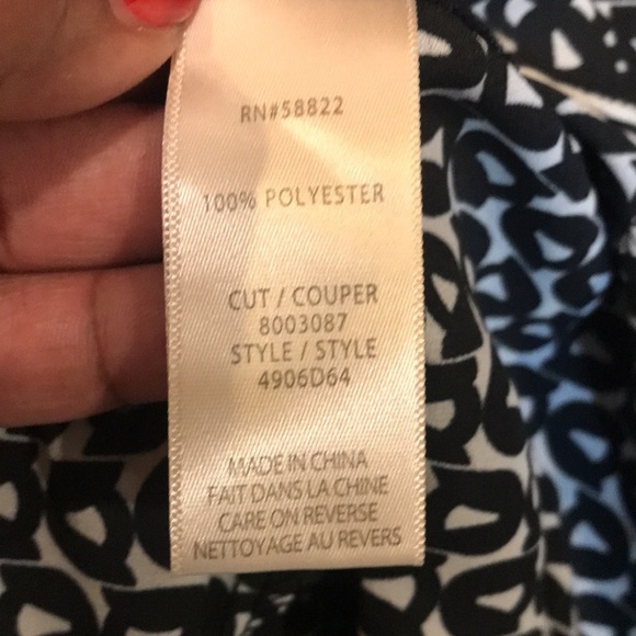 NWT Max Studio London Puffed Sleeve Button Down Tiered Hem Tie Waist Dress-L - Picture 10 of 10